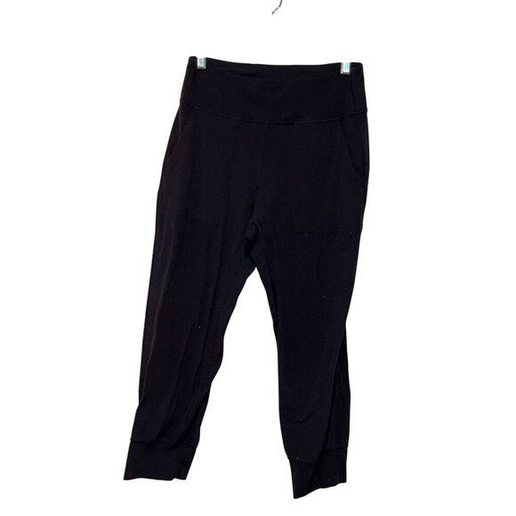 Lululemon Black High-Rise Pockets Stretch Cropped Pants Women's Size 6 - Picture 1 of 9